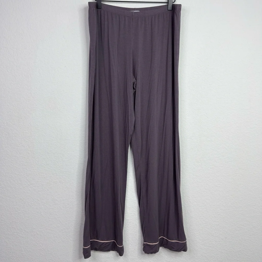 Eberjey Pajama‎ Pants Womens XL Purple Modal Sleepwear Relaxed Flowy Lounge Cozy